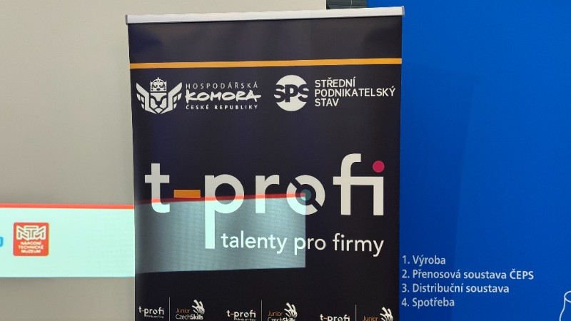 Třetí místo v republikovém kole v soutěže T-profi