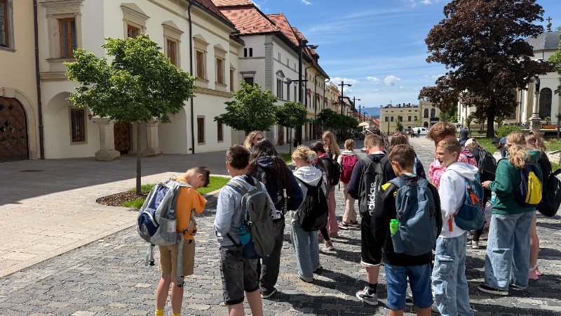 Návštěva partnerské školy Štefana Kluberta v Levoči Návštěva partnerské školy Štefana Kluberta v Levoči