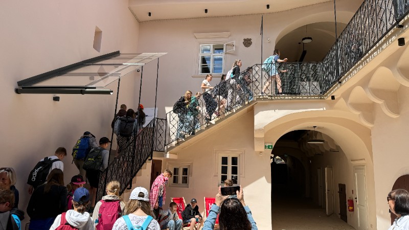 Návštěva partnerské školy Štefana Kluberta v Levoči