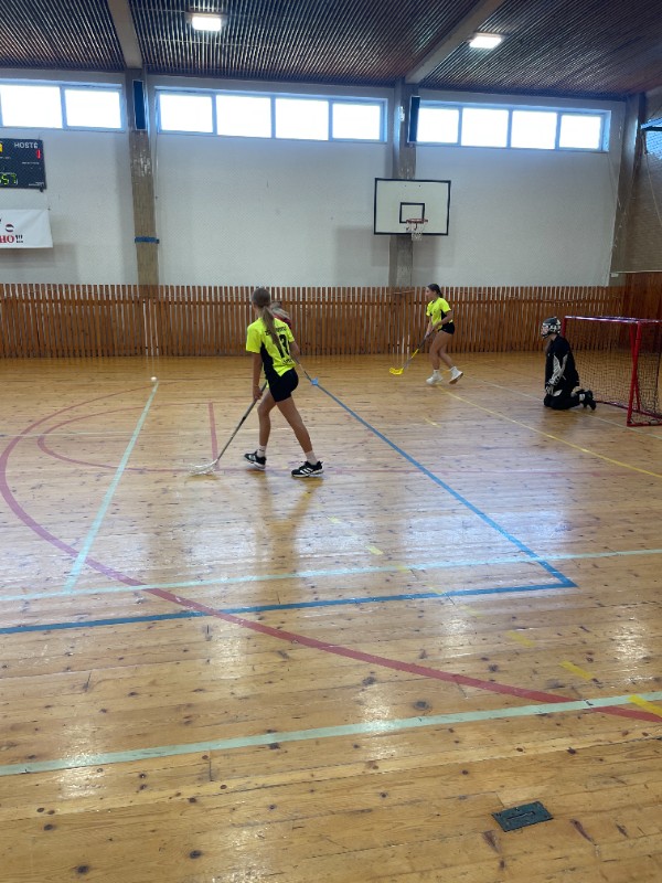 Vítězství v oblastním kole florbalové soutěže dívek