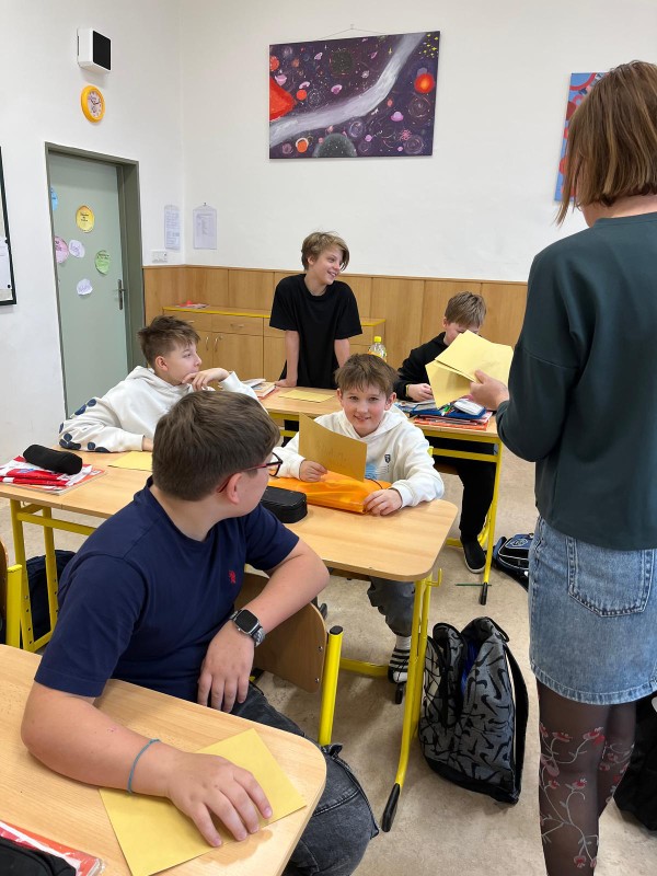 Dopisování s žáky z jiné školy