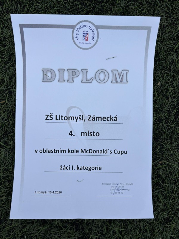 Oblastní kolo McDonalds Cupu Oblastní kolo McDonalds Cupu