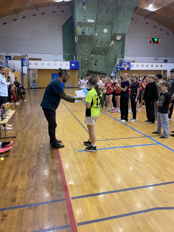 Třetí místo v okresním kole basketbalu Třetí místo v okresním kole basketbalu