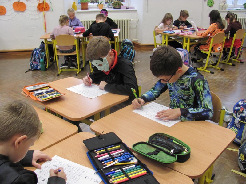 Halloweenský den v 2. ročníku