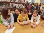 Březen - měsíc knihy; návštěva knihovny s programem Dětský svět detektivů
