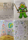 Výtvarné práce na II. stupni během distanční výuky Výtvarné práce na II. stupni během distanční výuky
