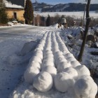 Sněhové instalace - výtvarná výchova distančně Sněhové instalace - výtvarná výchova distančně