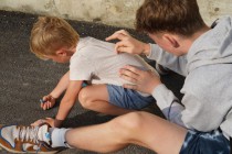 Prvňáčci a deváťáci - poprvé spolu