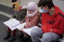 Předávání slabikářů prvňáčkům