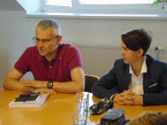 Členové žákovského parlamentu u starosty města