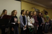 Vystoupení školního sboru v Domově Pod Školou