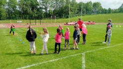 Sportovní dopoledne na stadionu pořádané TJ Jiskra