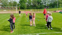 Sportovní dopoledne na stadionu pořádané TJ Jiskra