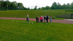 Sportovní dopoledne na stadionu pořádané TJ Jiskra